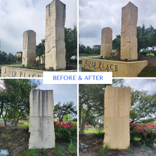 River-Place-Entry-Monument-Limestone-Cleaning 2